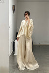 Mutedance 24 Spring/Summer Velvet Flared Cuff Shirt MD-MD24SS38 PM164